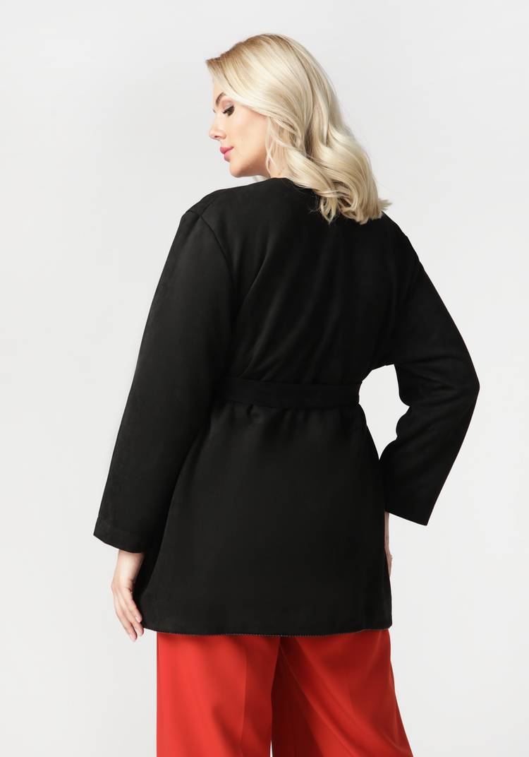 Жакет с карманами из эко-замши шир.  750, рис. 16