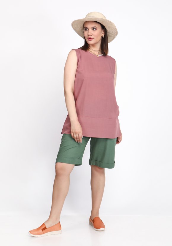 Блуза базовая без рукавов шир.  580, рис. 20