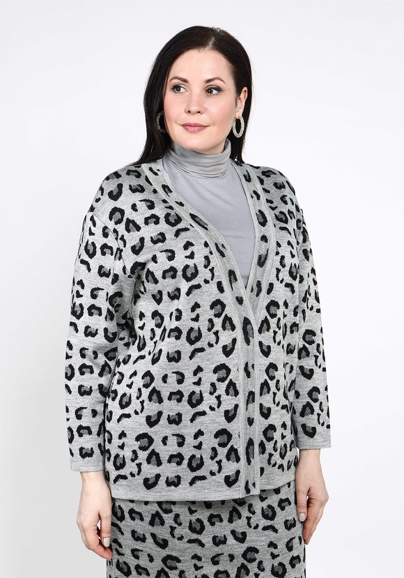 Жакет с леопардовым принтом шир.  580, рис. 10