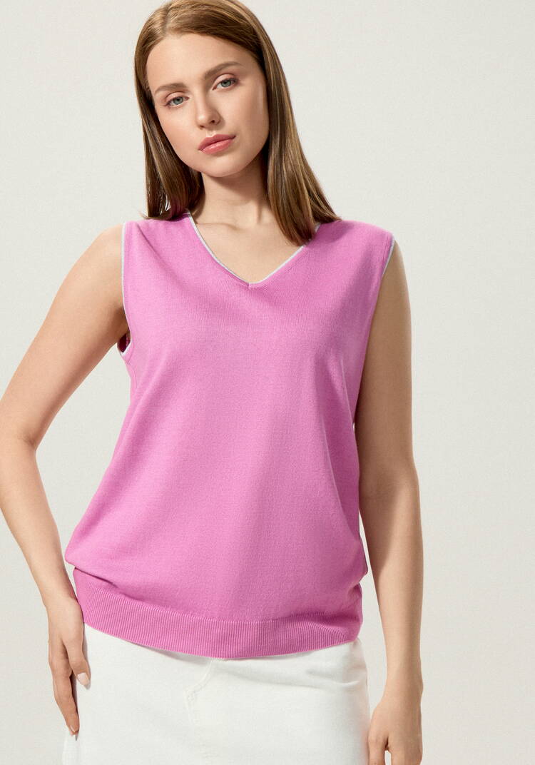 Топ с декором из метанити шир.  750, рис. 54