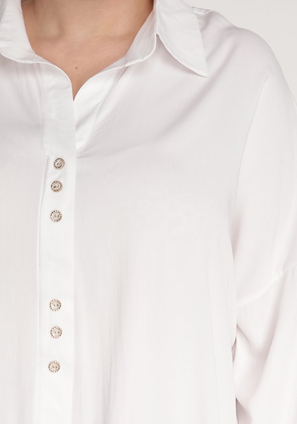 Блуза на пуговицах с карманами шир.  580, рис. 4