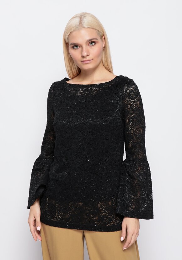 Блуза из гипюра с майкой шир.  580, рис. 1