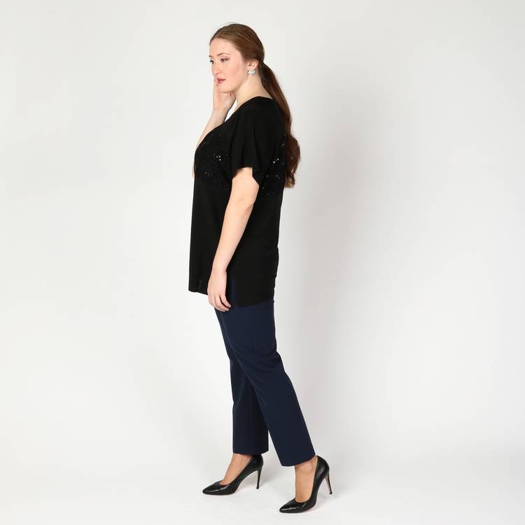 Туника с кружевной вставкой шир.  750, рис. 4