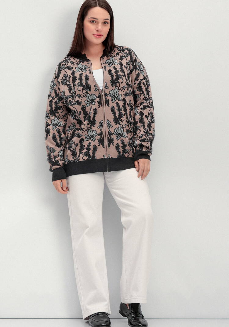 Бомбер с метанитью и цветочным орнаментом шир.  750, рис. 5