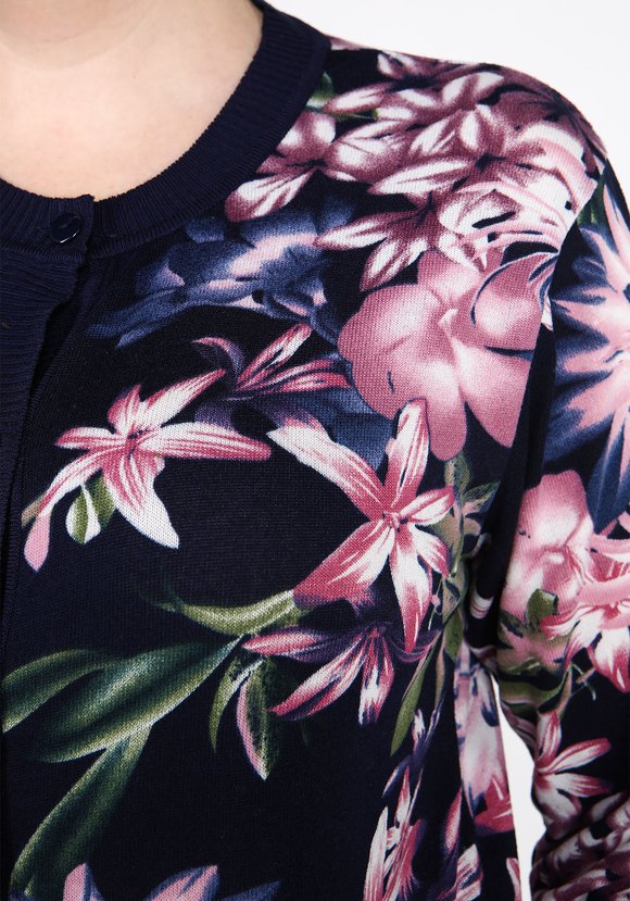 Кардиган Цветочная иллюзия шир.  580, рис. 4