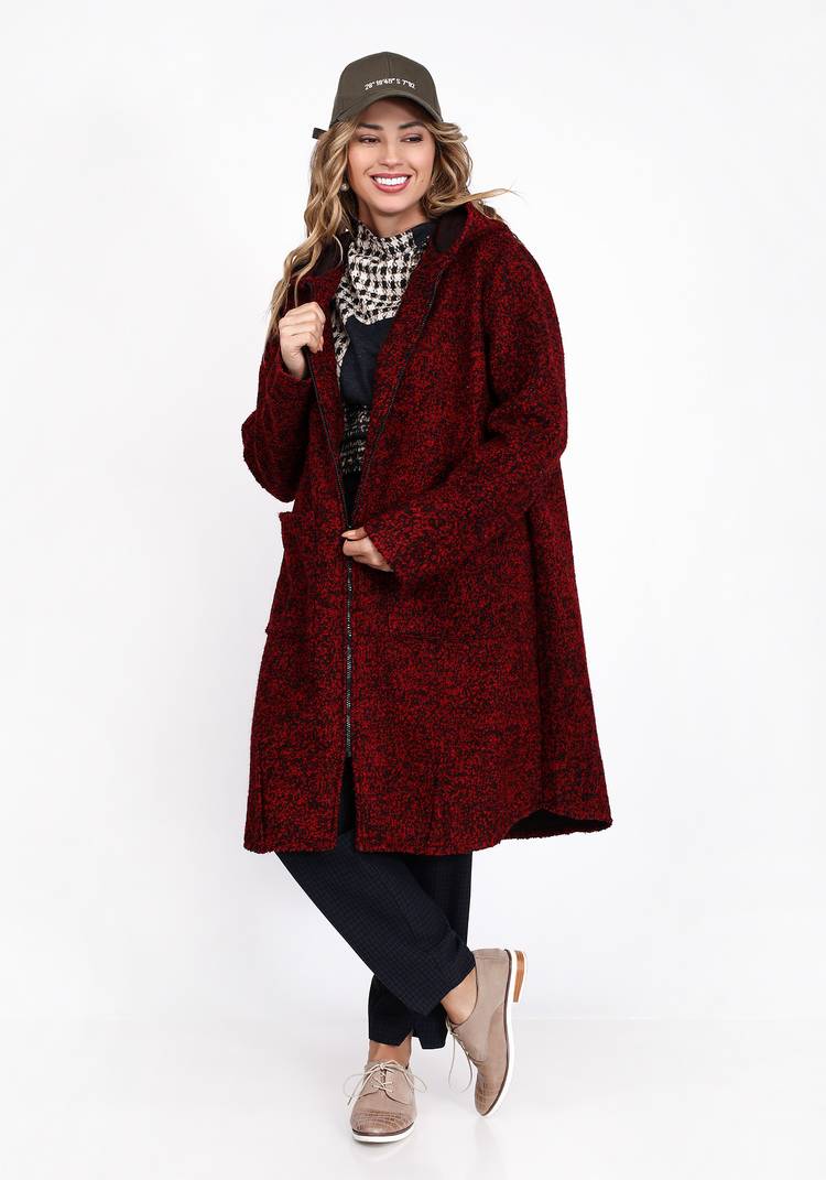 Пальто расклешенного кроя с капюшоном шир.  750, рис. 8