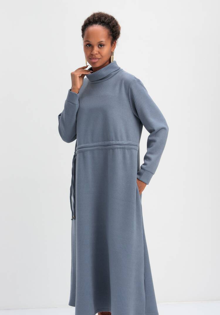 Платье из трикотажной ткани с кулиской шир.  750, рис. 25