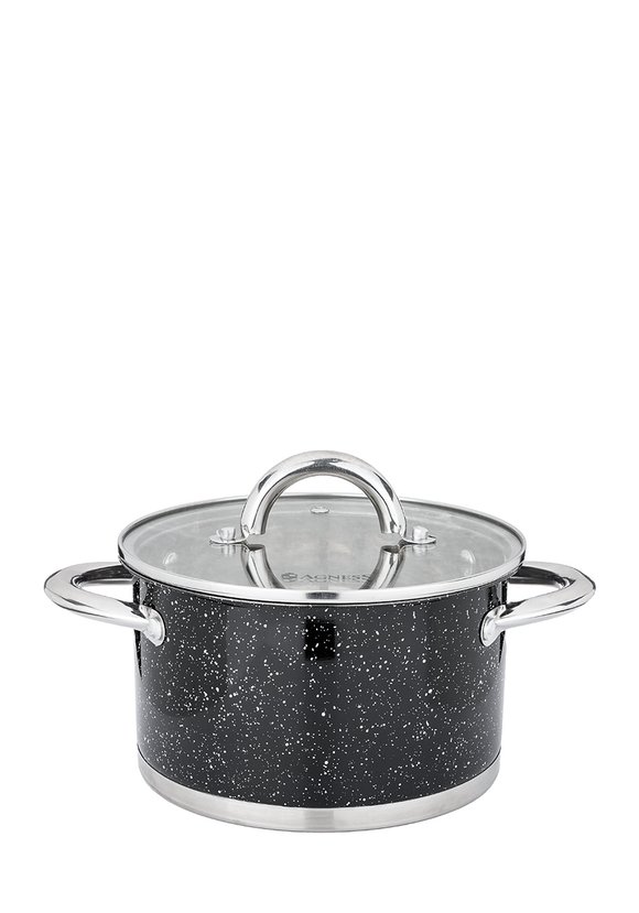 Кастрюля со стеклянной крышкой серия Мрамор шир.  580, рис. 3