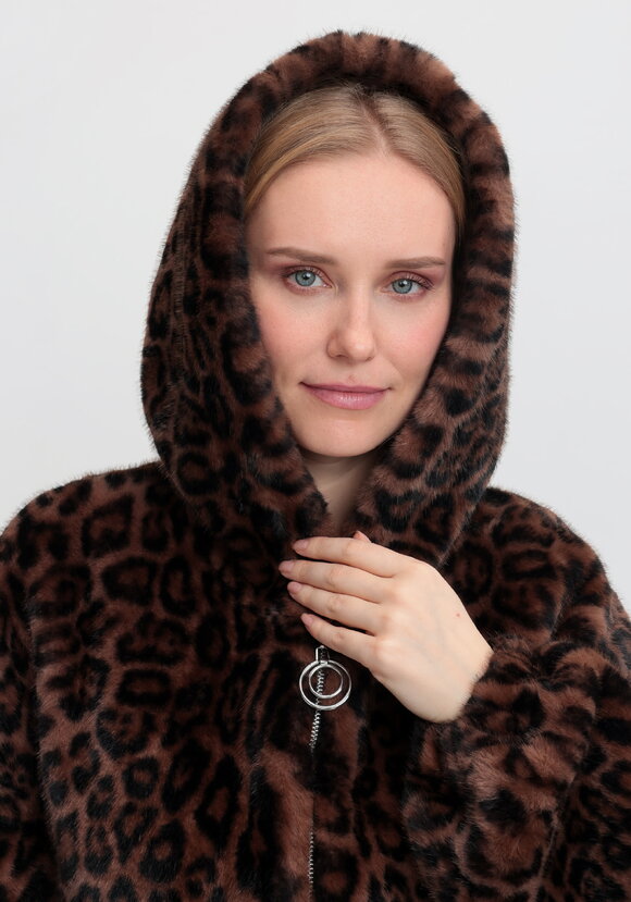 Шуба Нежность леопарда шир.  580, рис. 5