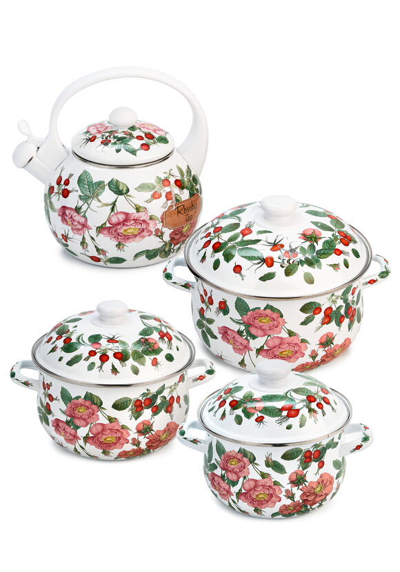 Эмалированная кастрюля с крышкой шир.  580, рис. 39