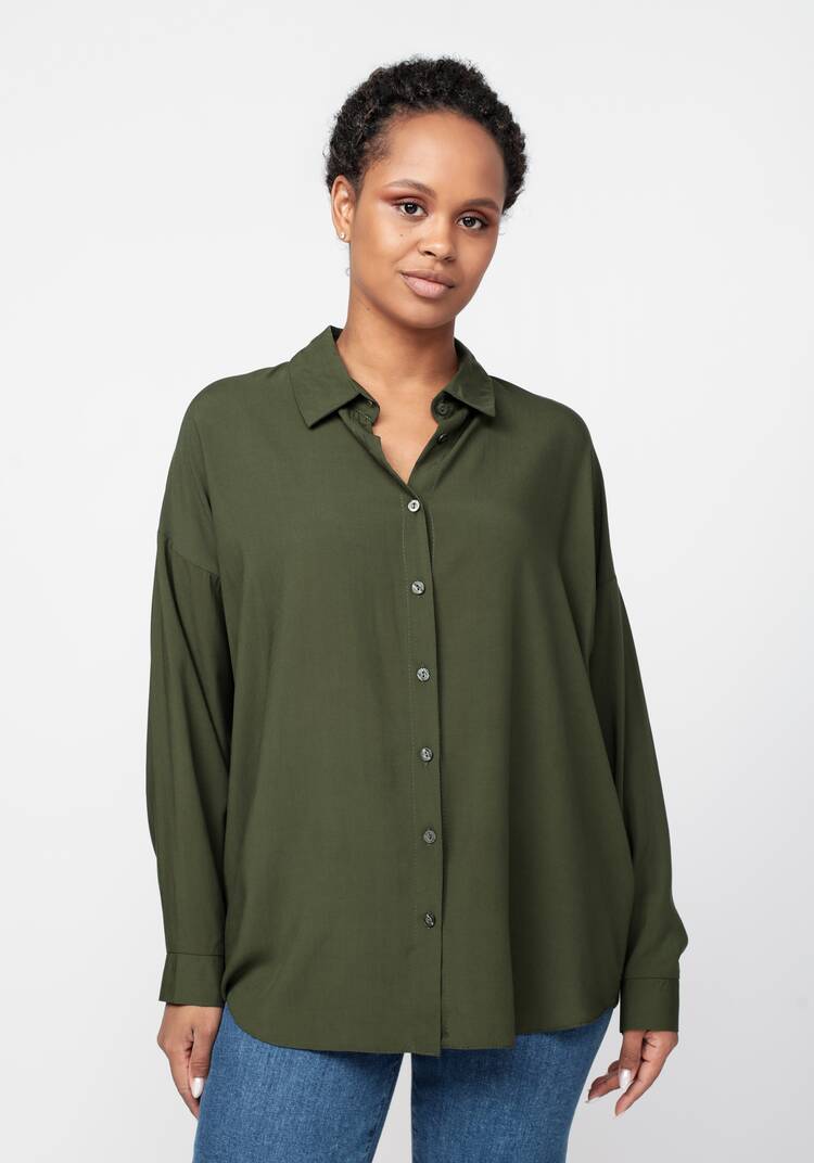 Рубашка свободного кроя с длинным рукавом шир.  750, рис. 9