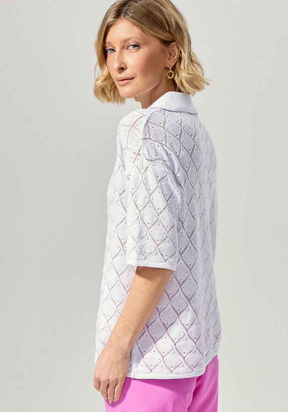 Джемпер-поло с ажурным рисунком шир.  580, рис. 15