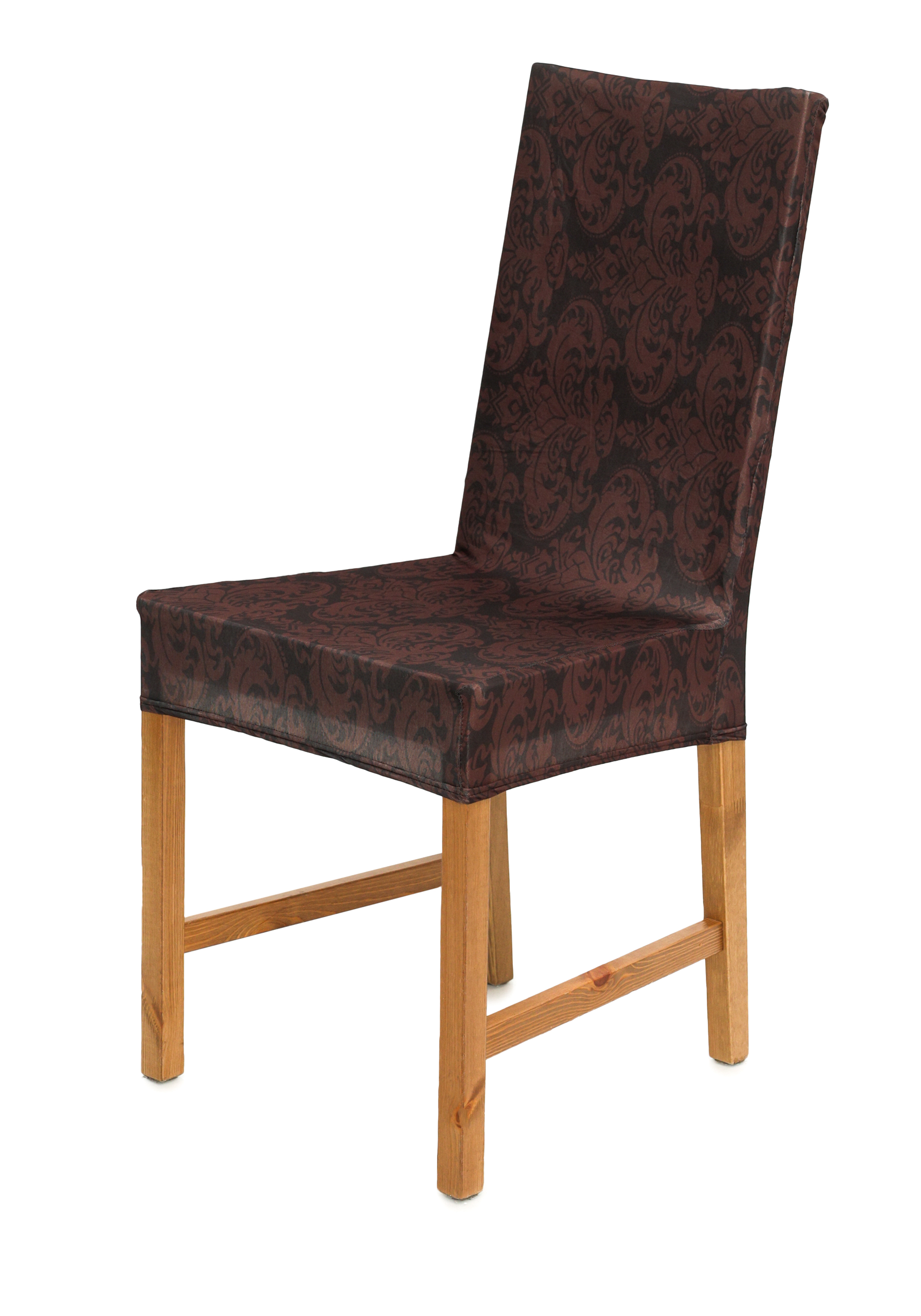 Чехол для стула "Кармен", 2 шт. Марианна, цвет коричневый, размер 60