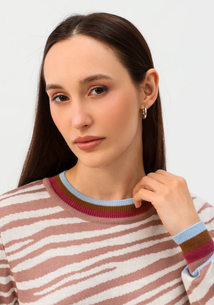 Джемпер с жаккардовым рисунком шир.  750, рис. 5