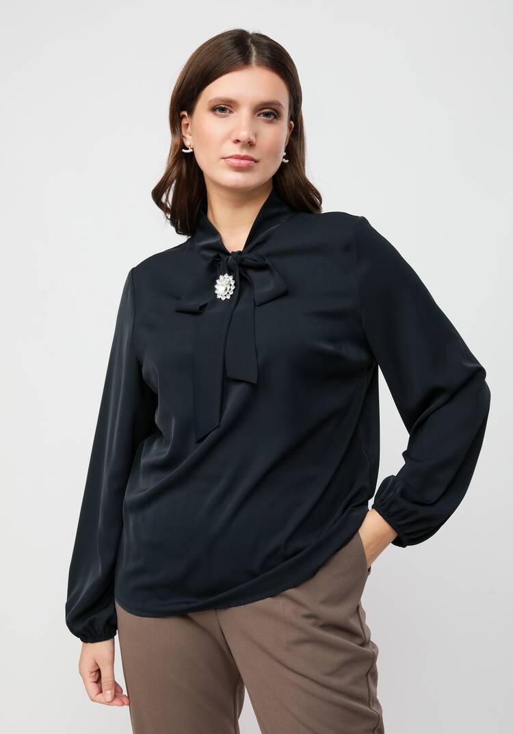 Блуза с брошкой шир.  750, рис. 8