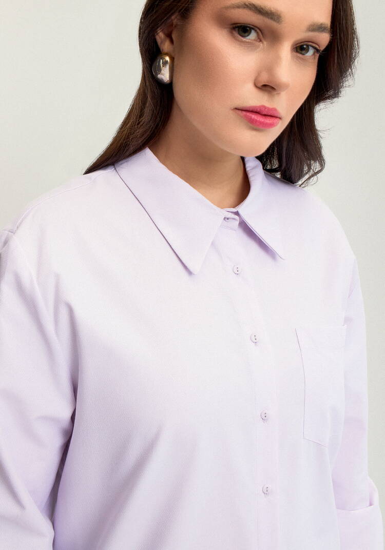 Рубашка хлопковая с шевроном на рукаве шир.  750, рис. 14