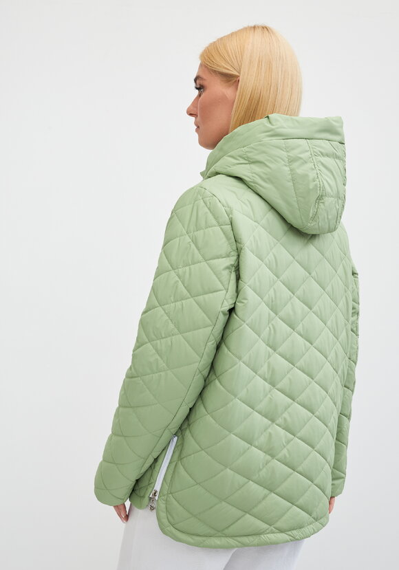 Куртка с контрастной молнией Вероника шир.  580, рис. 23