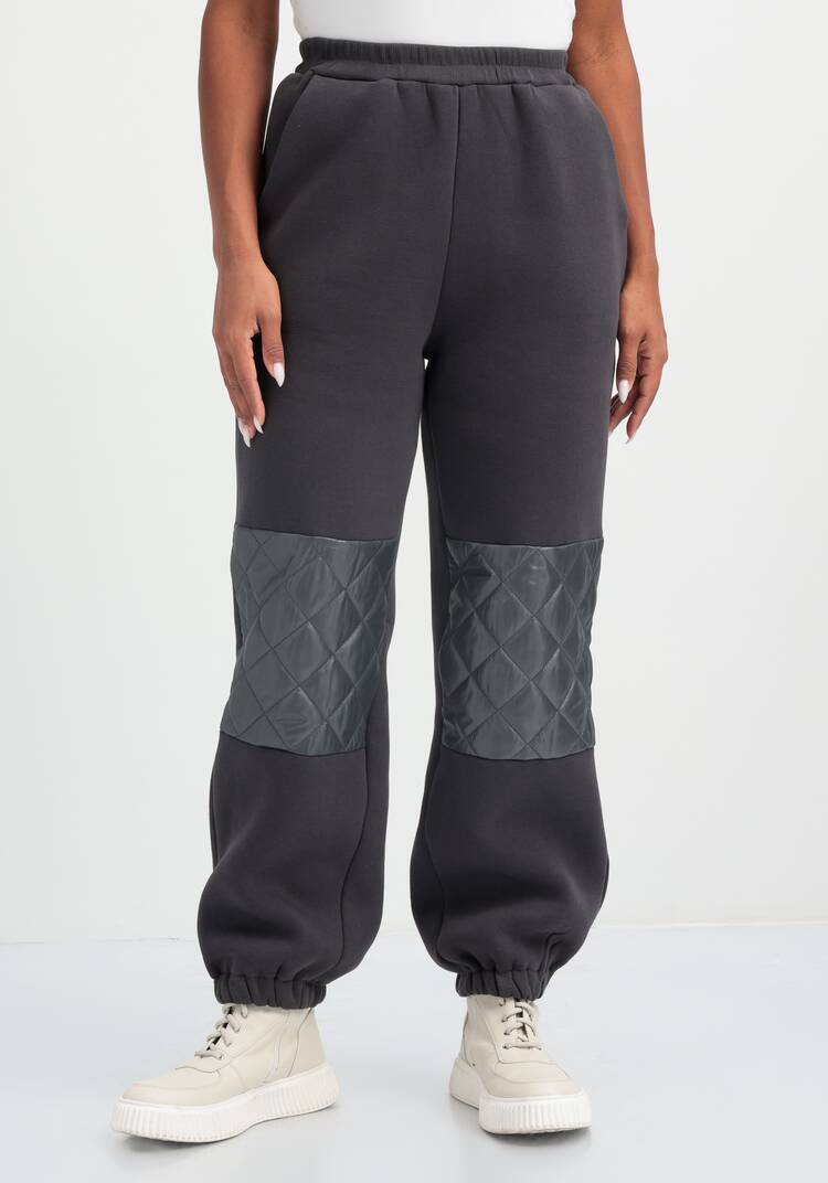 Брюки со вставками из стёганой ткани шир.  750, рис. 12