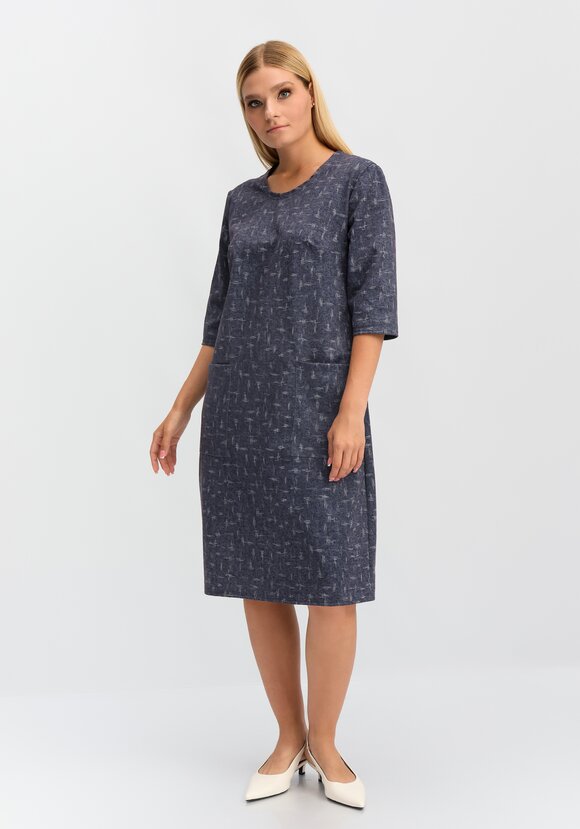 Платье под джинсу Агата шир.  580, рис. 8