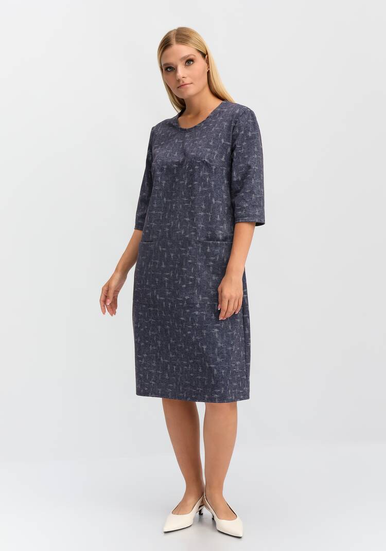 Платье под джинсу Агата шир.  750, рис. 8