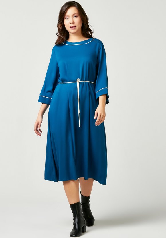 Платье миди с кантом шир.  580, рис. 10