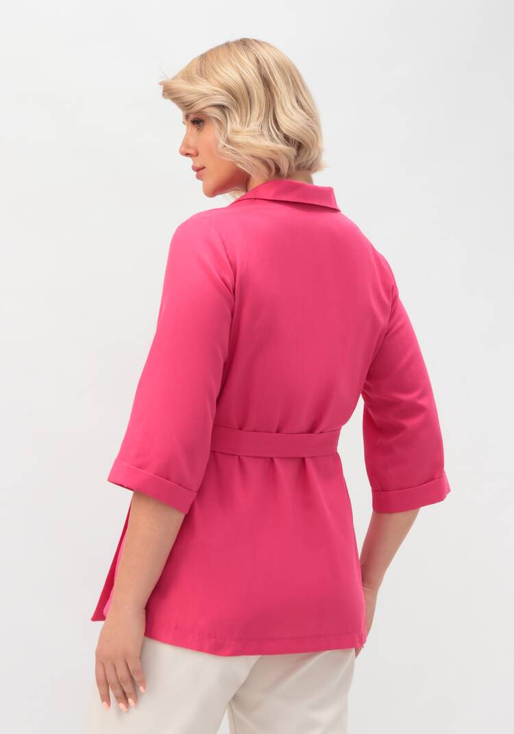 Пиджак с поясом из льна и хлопка шир.  750, рис. 37