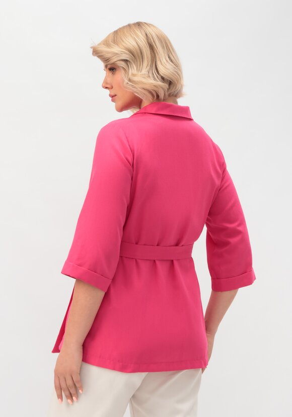 Пиджак с поясом из льна и хлопка шир.  580, рис. 37