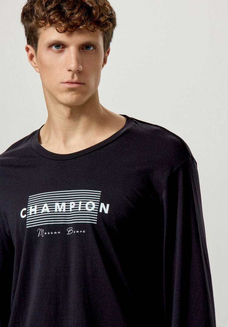 Лонгсливы с лаконичным принтом, 2 шт. шир.  750, рис. 60