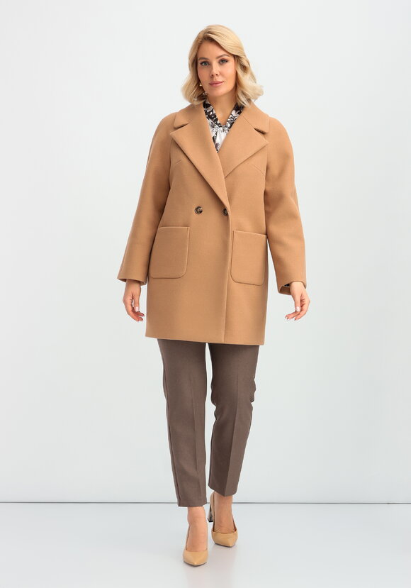 Пальто на подкладе однобортное шир.  580, рис. 21