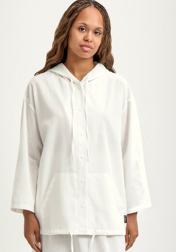 Пыльник изо льна с капюшоном шир.  580, рис. 12