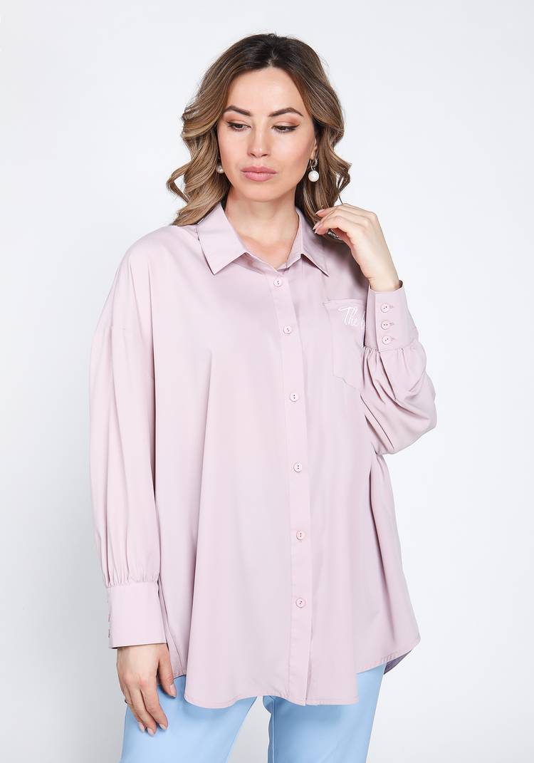 Блуза с принтом на кармане шир.  750, рис. 5