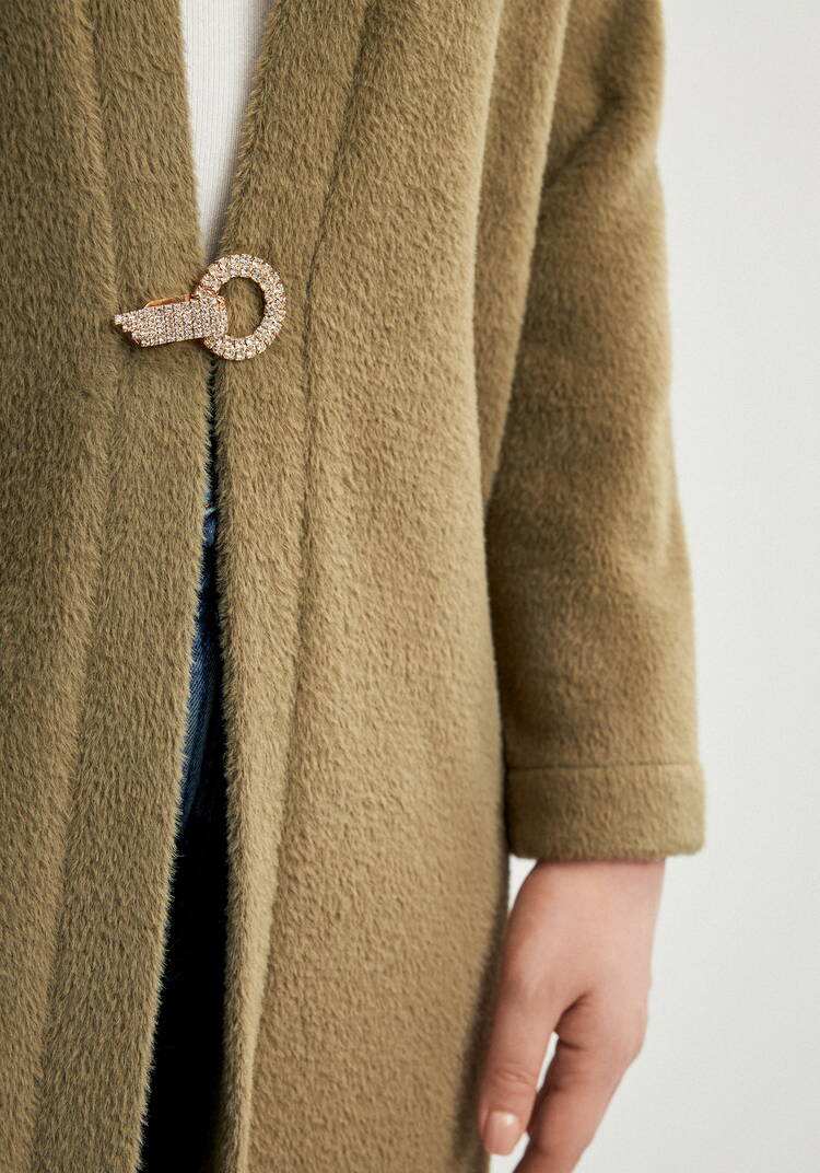 Кардиган удлиненный с пушистым ворсом шир.  750, рис. 6