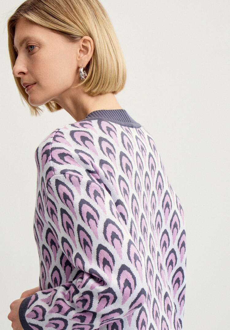 Кардиган с рисунком по стану и рукавам шир.  750, рис. 11