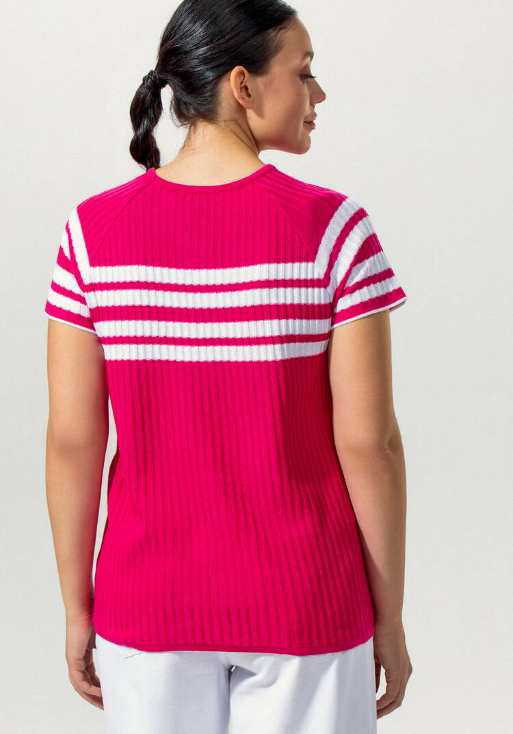 Джемпер с контрастными полосами на груди шир.  750, рис. 16