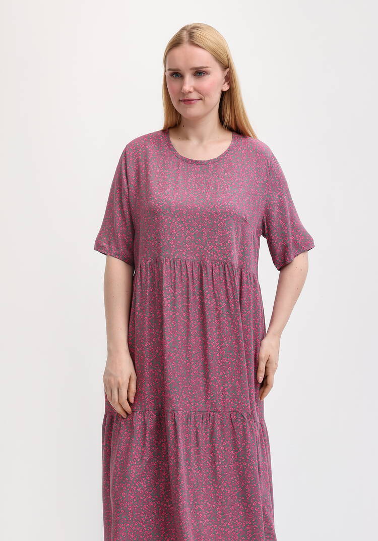 Платье свободное с короткими рукавами шир.  750, рис. 8