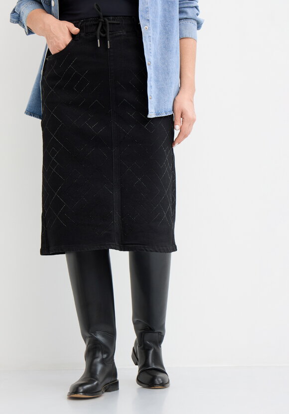 Юбка джинсовая прямого кроя шир.  580, рис. 2