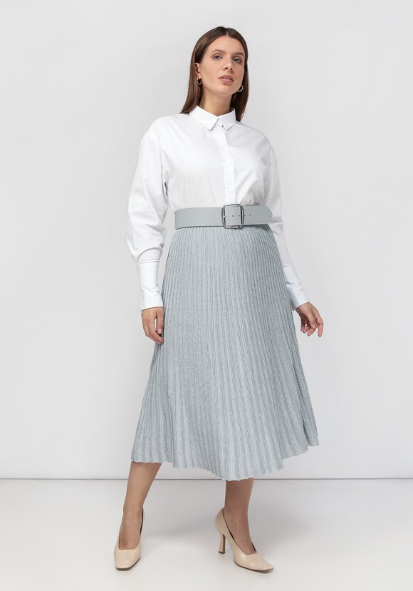 Юбка миди с метанитью шир.  580, рис. 22