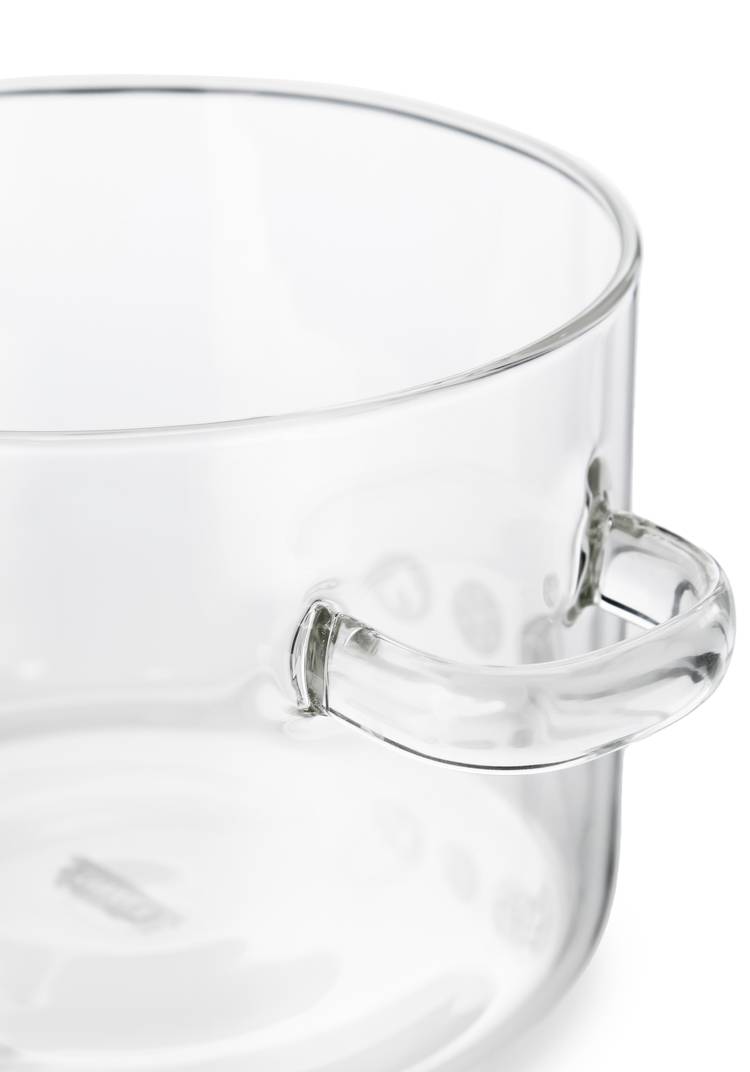 Стеклянная кастрюля с крышкой Даймонд шир.  750, рис. 8