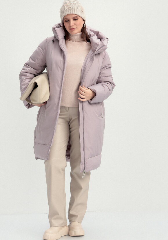 Пуховик с боковыми карманами на молнии шир.  580, рис. 31