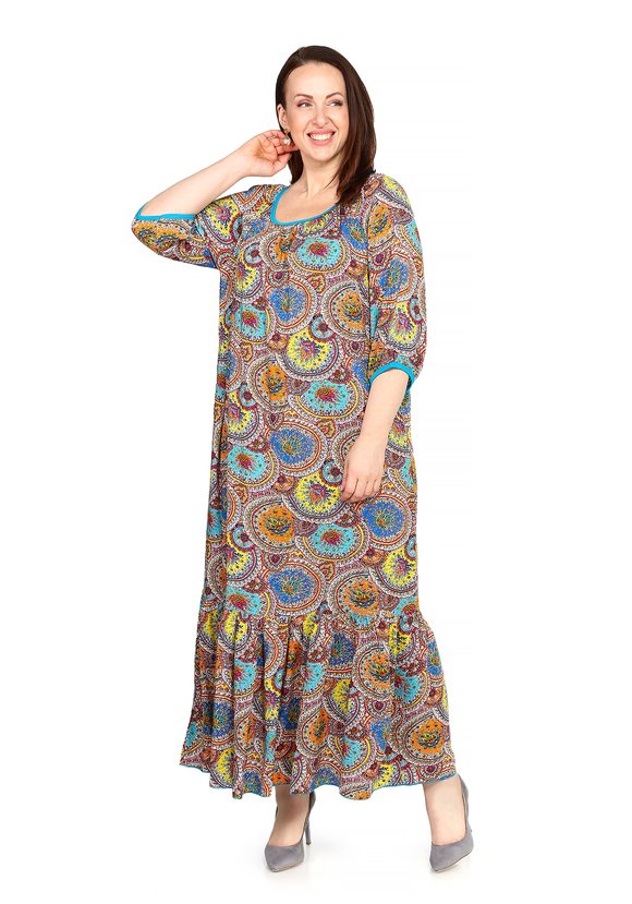 Платье Цветочный Вихрь шир.  580, рис. 10