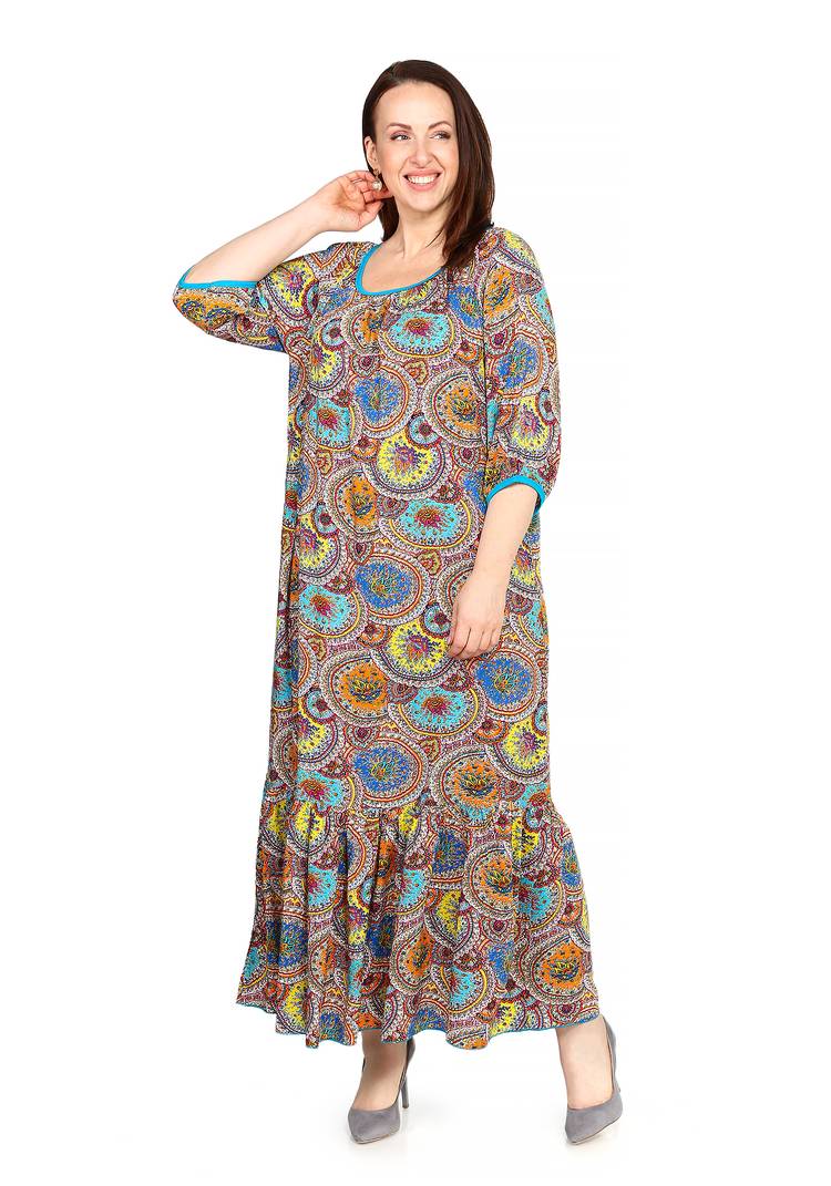 Платье Цветочный Вихрь шир.  750, рис. 10