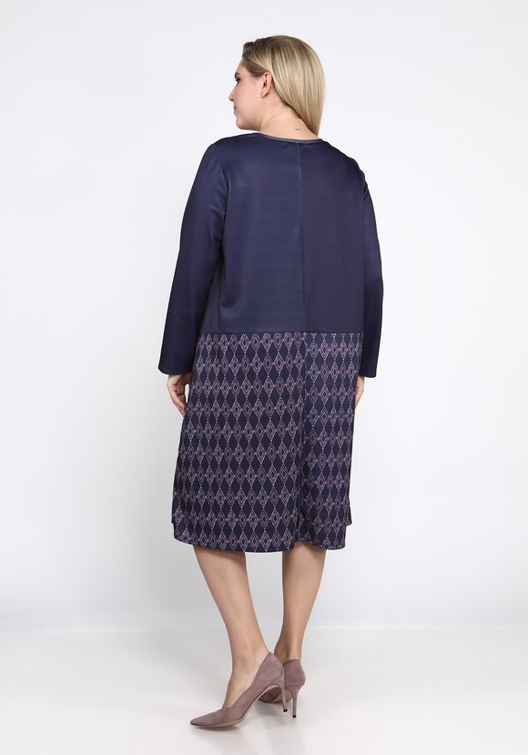 Платье А-силуэта с принтом шир.  580, рис. 3