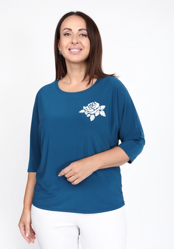 Блуза Чайная роза шир.  580, рис. 13