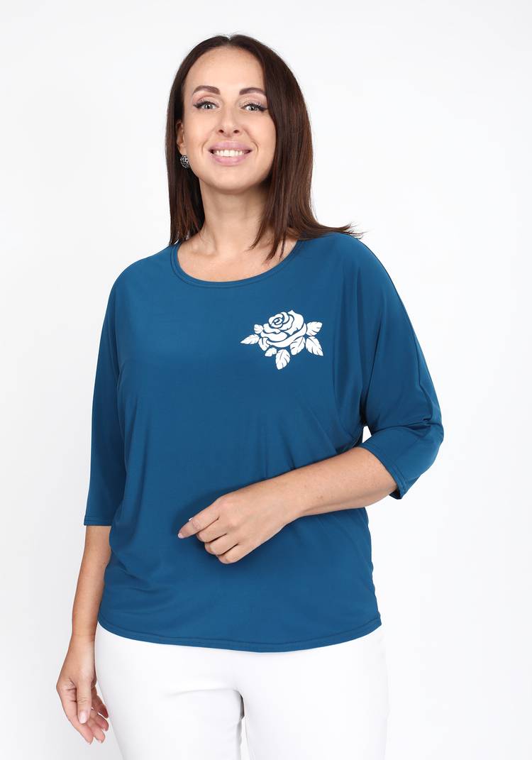 Блуза Чайная роза шир.  750, рис. 13