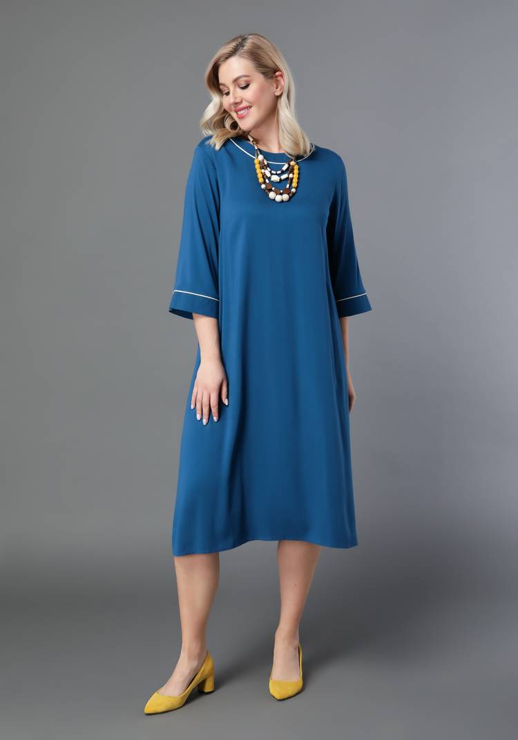 Платье миди с кантом шир.  750, рис. 9