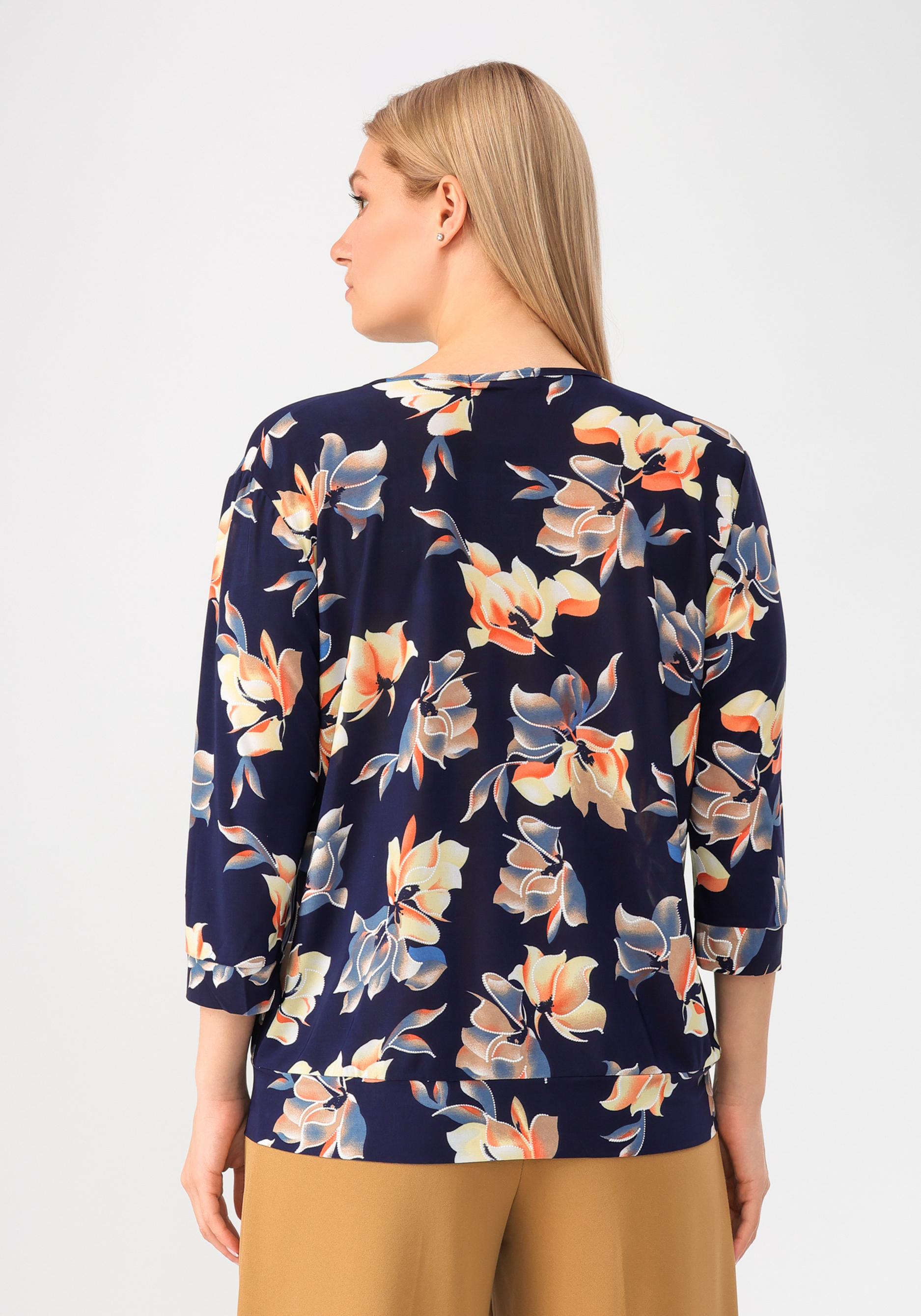 Блуза "Тереза" UNIT, цвет оранжевый, размер 58 - фото 3