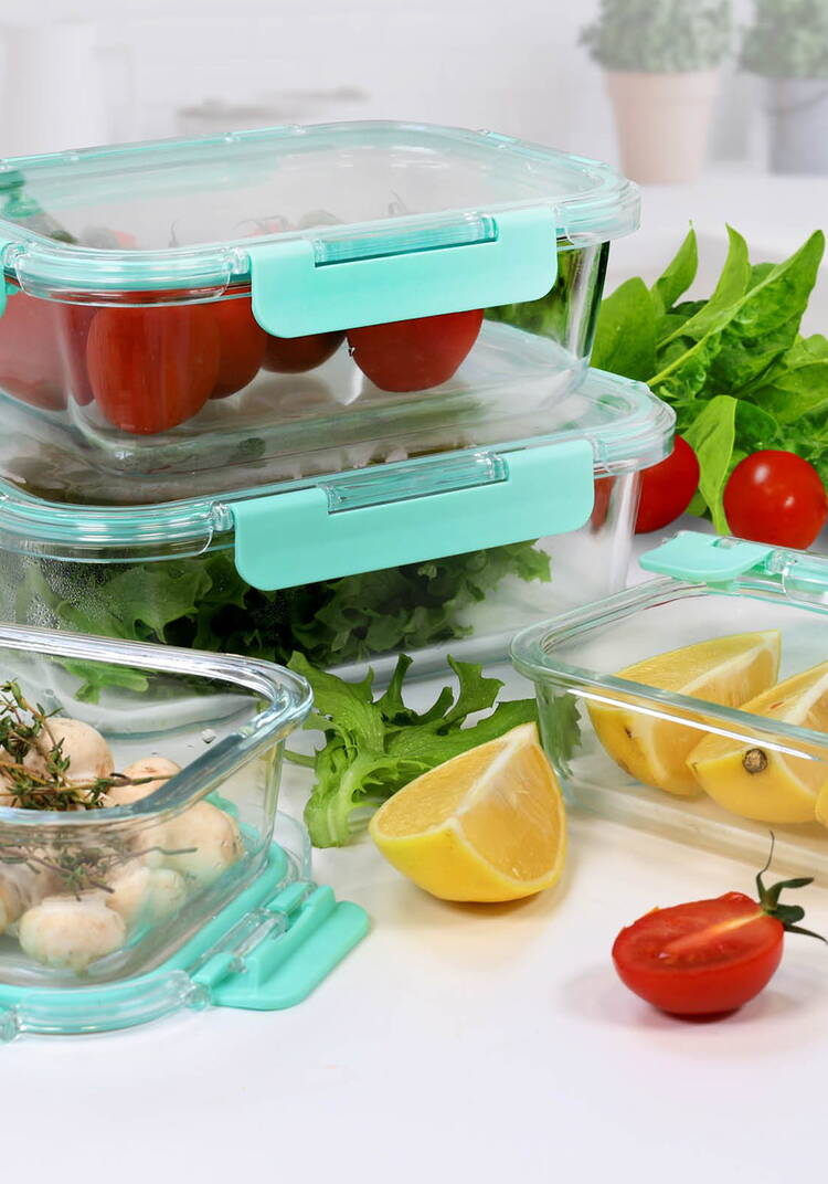 Набор стеклянных контейнеров с крышками шир.  750, рис. 13