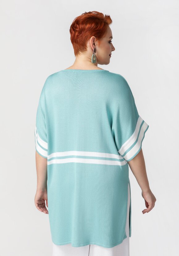 Туника с эффектными полосами шир.  580, рис. 4