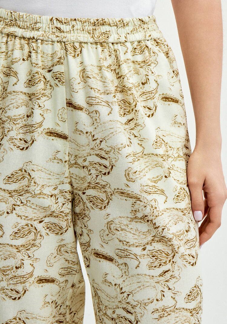 Брюки из льна пpямые шир.  750, рис. 6