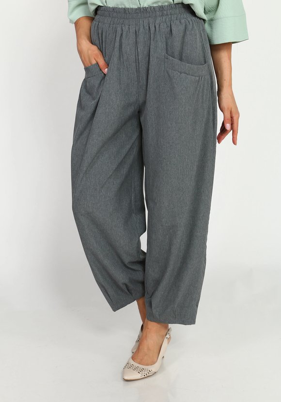 Брюки с защипами внизу шир.  580, рис. 2